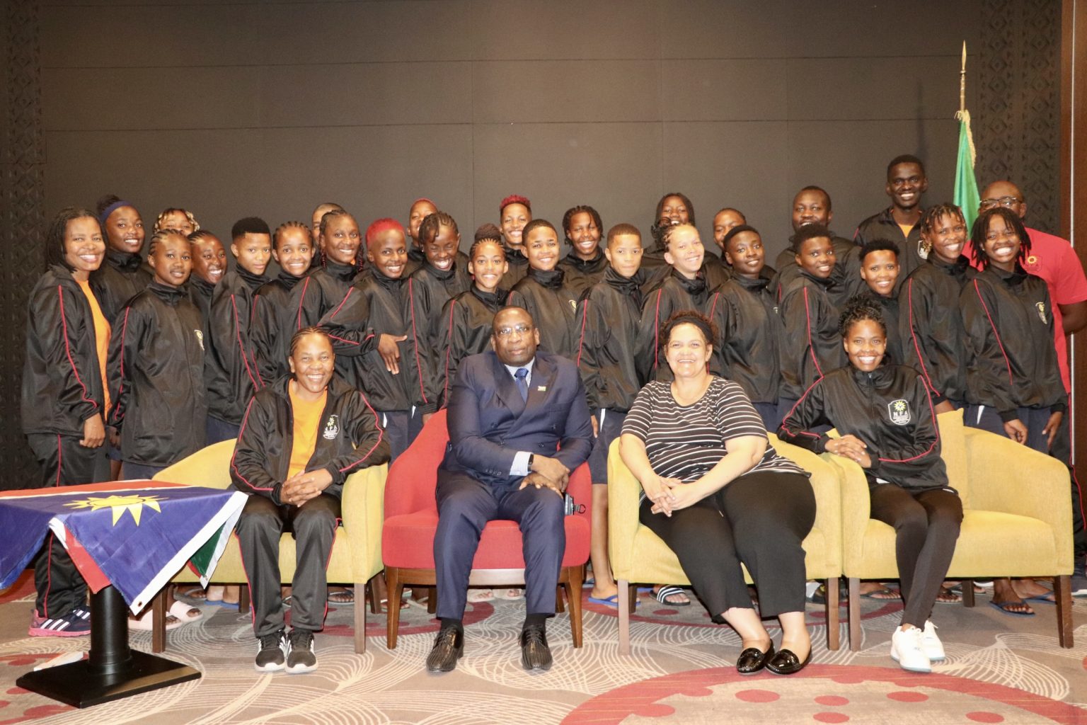 Namibian Ambassador Inspires Young Gladiators Ahead of Brazzaville Showdown