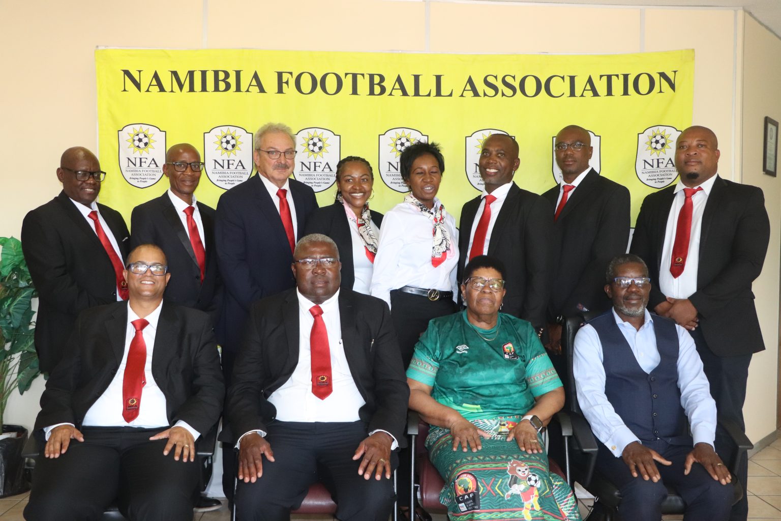 NFA Executive Council Pays Visit to Hon. Agnes Tjongarero, Minister of Sport, Youth & National Service