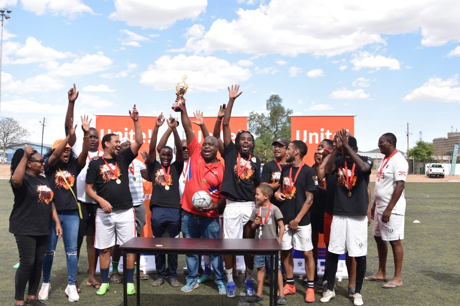 Media team crowned champions of mini GBV tournament